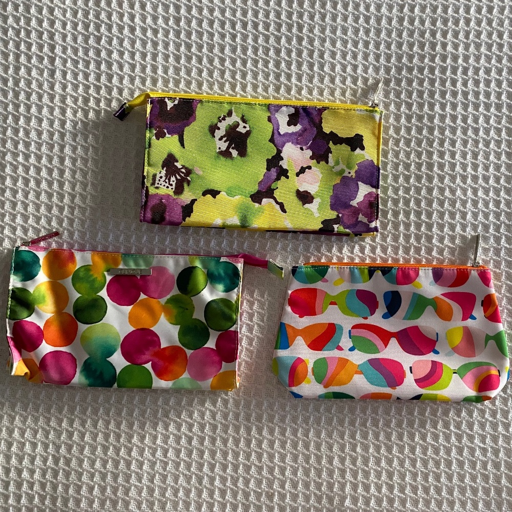 3 Cute Clinique Cosmetic Pouches - New